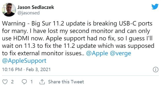 Обережно: Помилка оновлення macOS Big Sur може видалити всі ваші дані