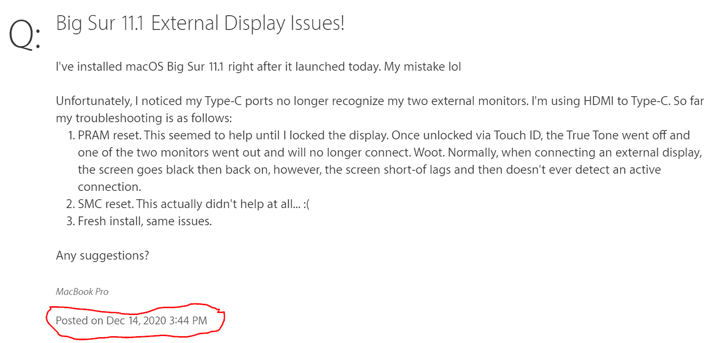 Обережно: Помилка оновлення macOS Big Sur може видалити всі ваші дані