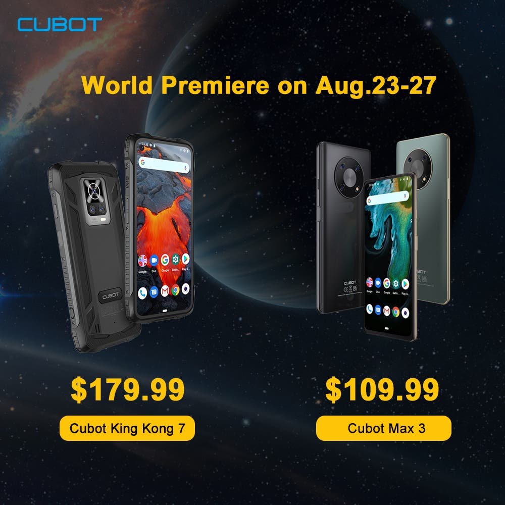 Cubot MAX3 і Cubot KingKong 7: Світова прем'єра