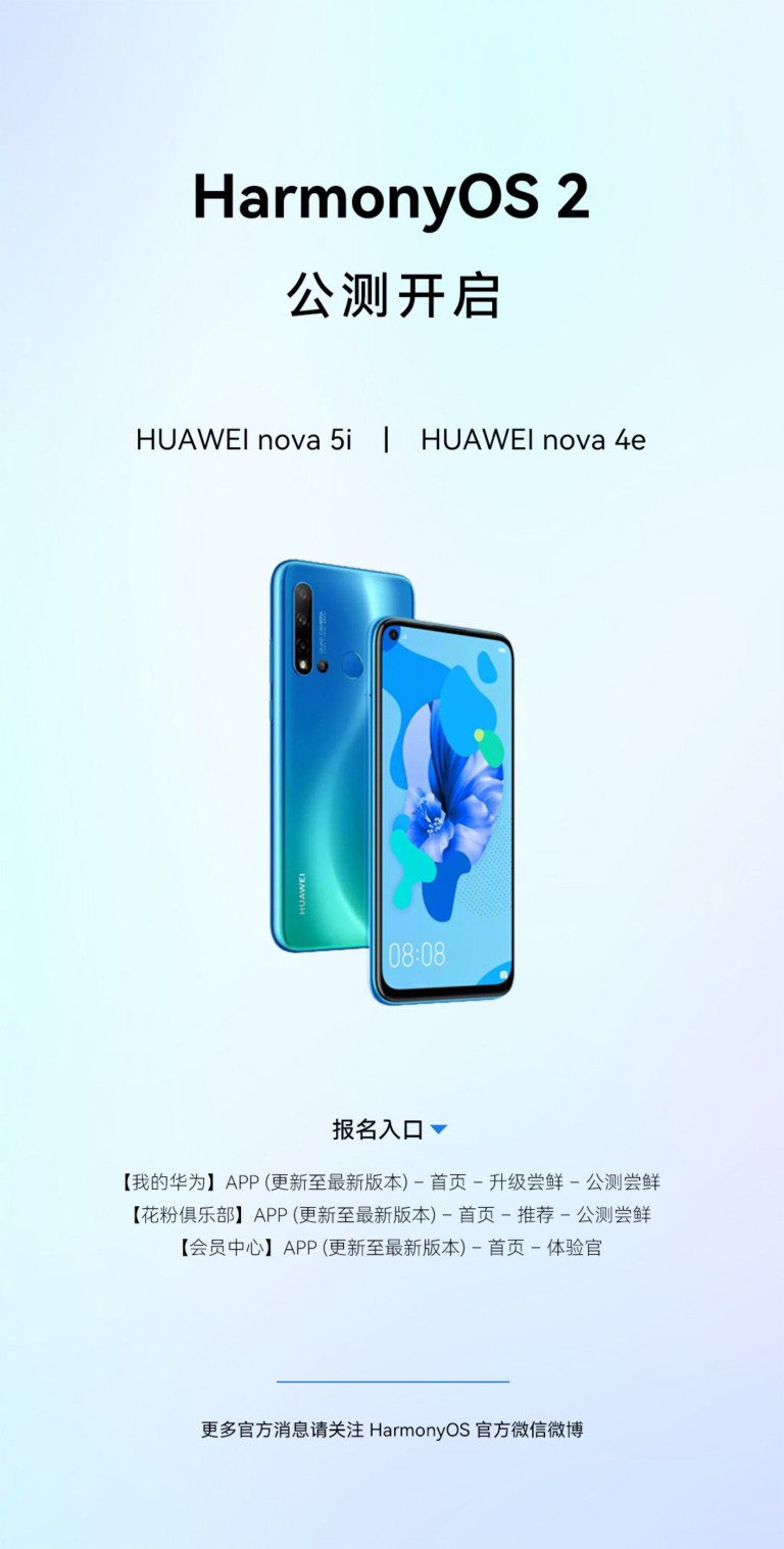 Відродження старих моделей: Huawei nova 5i та nova 4e отримують HarmonyOS 2 22 Відродження старих моделей: Huawei nova 5i та nova 4e отримують HarmonyOS 2