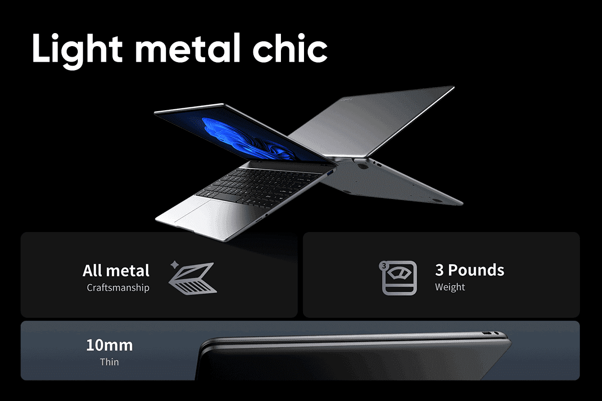 Chuwi LarkBook X: Сенсорний 2K-екран та Windows 11