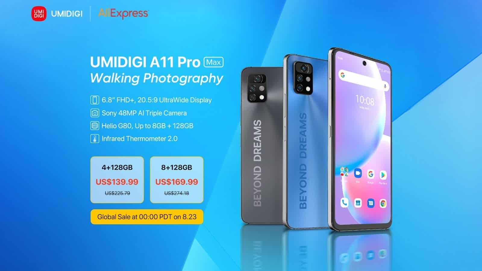 Зустрічайте UMIDIGI A11 Pro Max: Потрійна камера Sony 48MP AI