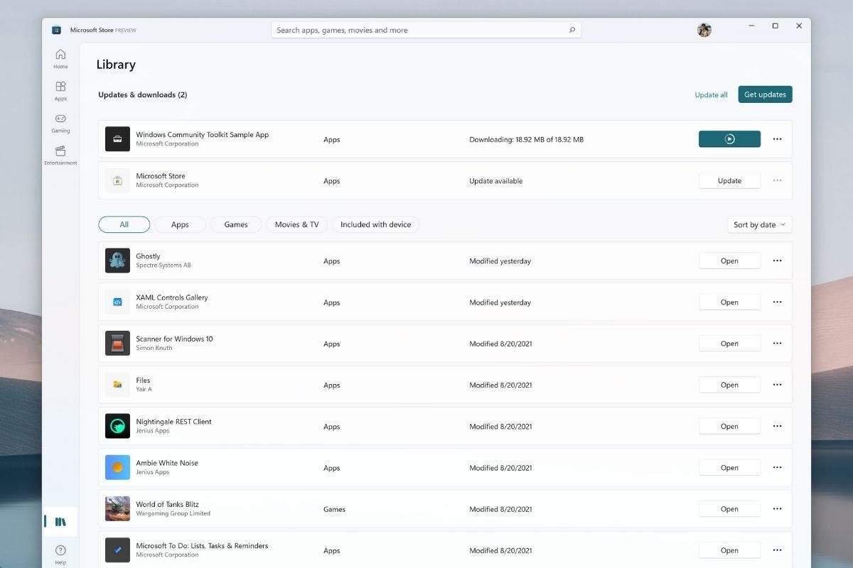 Збірка Windows 11 22000.168 містить багато корисного