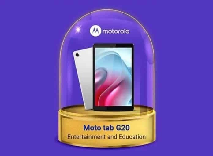Moto Tab G20 готовий до запуску: Технічні характеристики та дизайн
