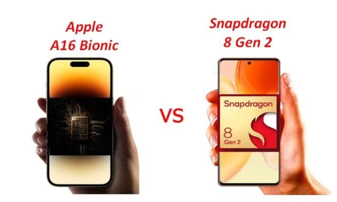 snapdragon 8 gen 2 vs a16 bionic