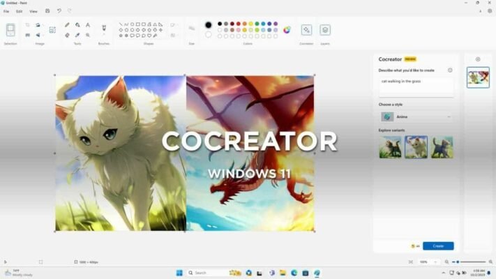 Використовувати Paint в Windows 11 для створення зображень зі AI стало ще простіше 25 cocreator paint windows 11 1200x675