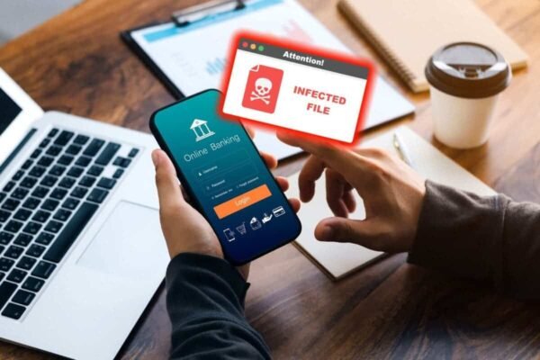 person using banking app with ma 1200x800