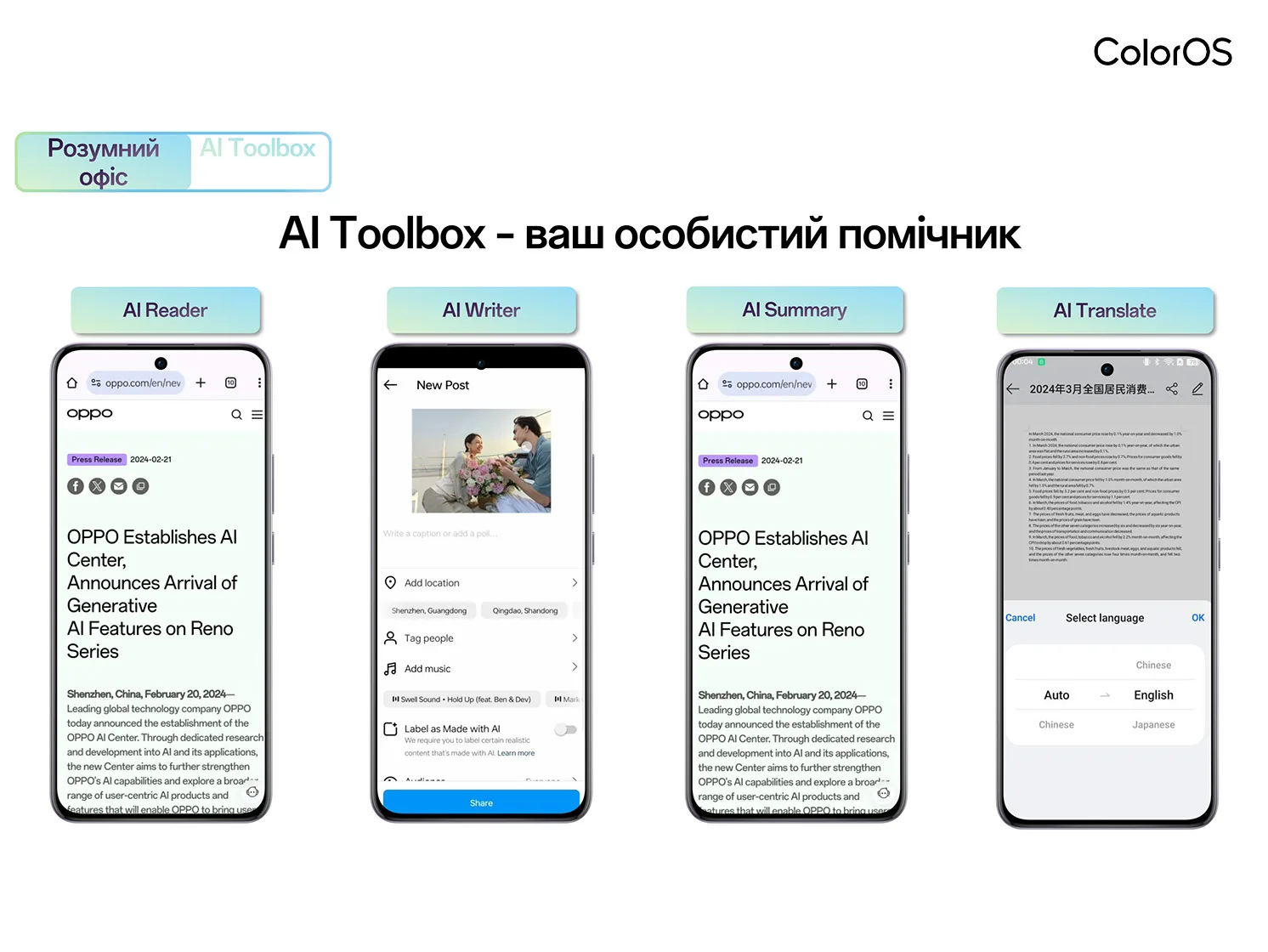 OPPO представила ColorOS 15 із вдосконаленим ШІ від Microsoft 21 ColorOS 15