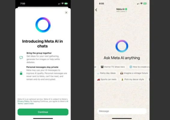Meta AI у WhatsApp