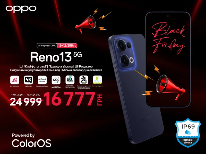 OPPO Black Friday, знижки