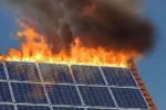 пожежна безпека сонячних панелей, пожежі сонячних електростанцій,