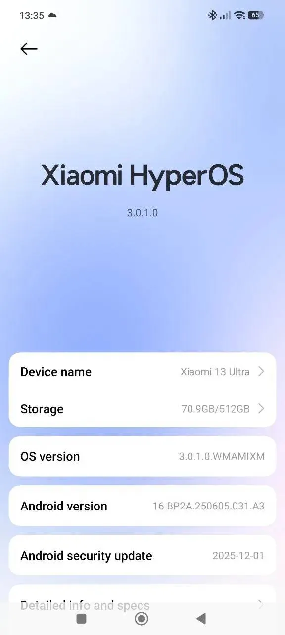 HyperOS 3 на Xiaomi 13 Ultra HyperOS 3 на Xiaomi 13 Ultra