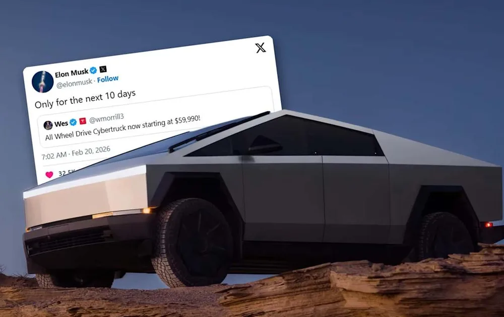 повнопривідний Tesla Cybertruck 59 990 доларів