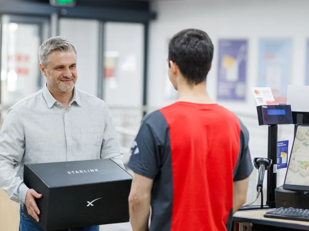Верифікація Starlink у відділеннях Нової пошти 54 верифікація Starlink, реєстрація Starlink Україна