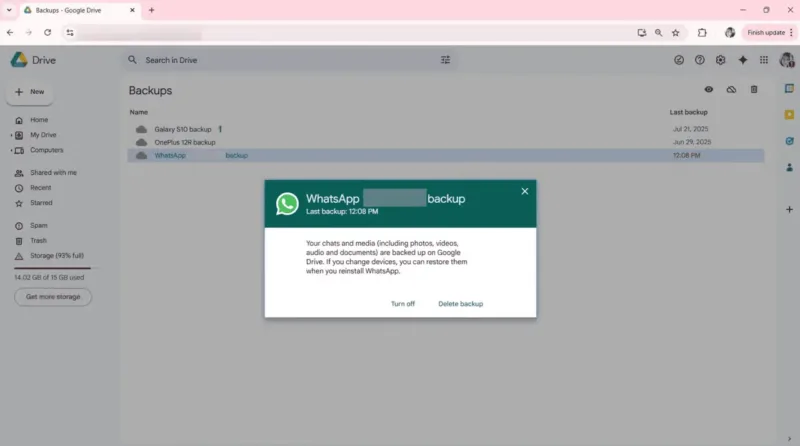 як відновити видалені чати WhatsApp
