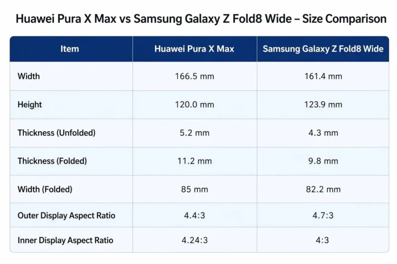 Galaxy Z Fold 8 Wide: характеристики, дизайн і перші витоки 15 Galaxy Z Fold 8 Wide, Samsung foldable