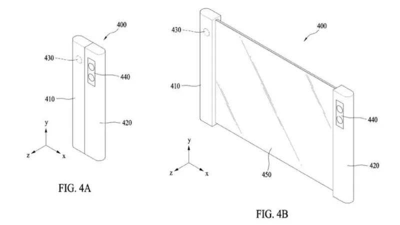 samsung rollable смартфон, rollable телефон samsung