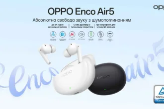 OPPO Enco Air5, ANC 52 дБ, бездротові навушники OPPO