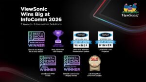 ViewSonic здобула сім нагород на InfoComm 2026 за інноваційні AV-рішення 14 ViewSonic, InfoComm 2026, AV рішення, dvLED дисплеї, ViewBoard IFP41, лазерні проєктори ViewSonic, ProAV технології, digital signage