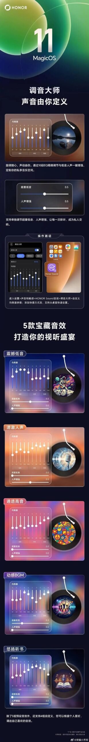 Honor MagicOS 11, Tuning Master, Honor Tuning Master, MagicOS 11, еквалайзер Honor, 10-смуговий еквалайзер, налаштування звуку Honor, Honor Magic8, Honor Magic7, Honor GT Pro