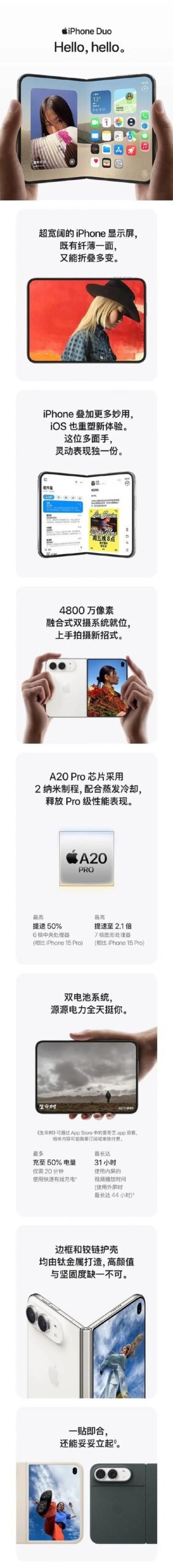 iPhone Duo sold out in seconds: shortages and resales make it difficult to buy a foldable iPhone 4 iPhone Duo, foldable iPhone, Apple iPhone Duo, iPhone Duo price, iPhone Duo price, iPhone Duo shortage, foldable Apple smartphone, iPhone Duo specifications, iPhone Duo delivery date, iPhone Duo repair, iPhone Duo repair cost, AppleCare+, A20 Pro, Apple smartphones, foldable smartphones