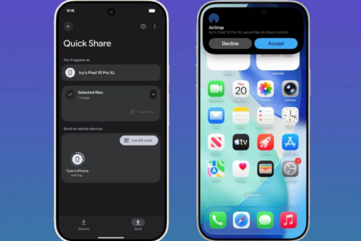 Galaxy A56, Samsung Galaxy A56 AirDrop, Galaxy A56 One UI 9, Samsung Quick Share, AirDrop на Samsung, передавання файлів на iPhone, Samsung Galaxy A57, сумісність Android та iPhone, One UI 9, Quick Share Apple, Galaxy A56 оновлення, передавання фото без втрати якості