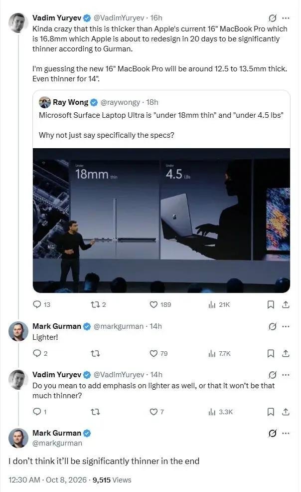 новий MacBook Pro, MacBook Pro 2026, Apple MacBook Pro, MacBook Pro Tandem OLED, MacBook Pro сенсорний екран, MacBook Pro M5 Pro, MacBook Pro M5 Max, легший MacBook Pro, OLED MacBook, дата виходу MacBook Pro, новий ноутбук Apple